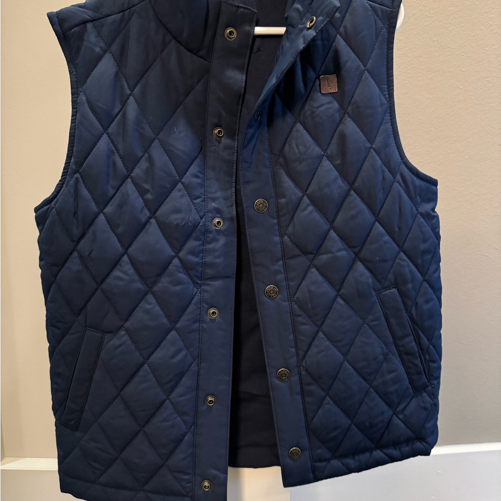 Quilted Navy Blue Vest
